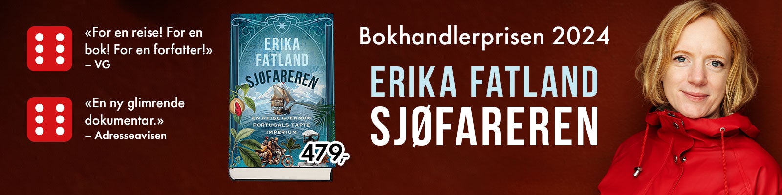 Sjøfareren av Erika Fatland har vunnet bokhandlerprisen 2024