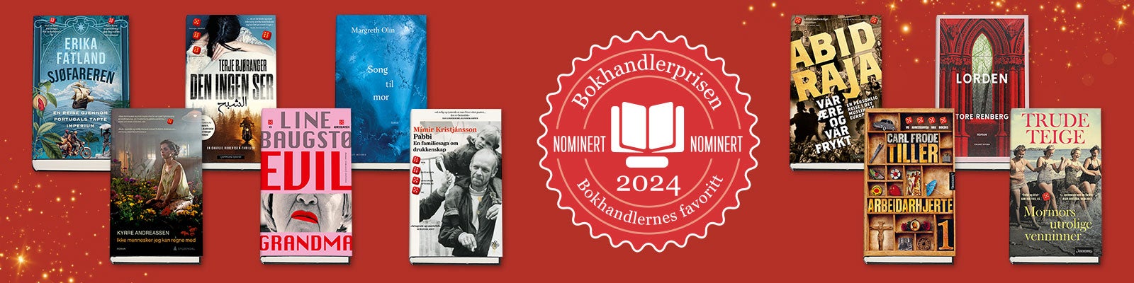 Bokhandlerprisen 2024 - nominerte