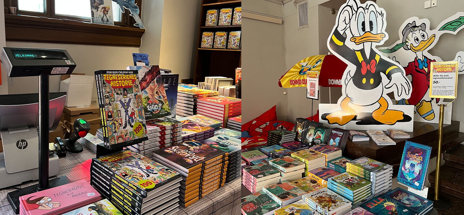 Tegneserier Bokhandel med bare tegneserier