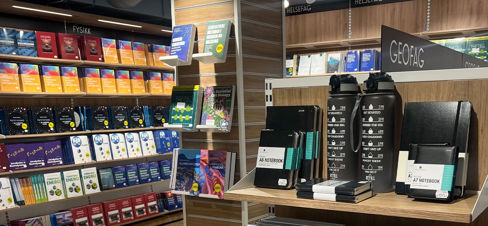 Alt du trenger til studiestart finner du hos Norli Akademisk UiO Blindern!