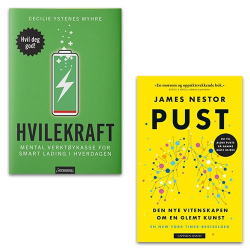 Bøker om hvile og pust: Hvilekraft og Pust