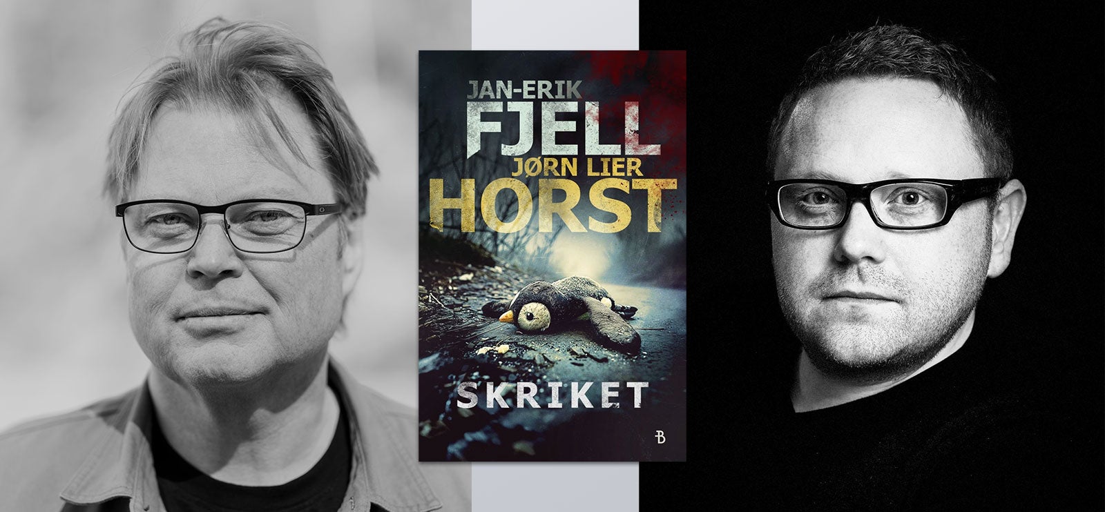 Skriket av Jan-Erik Fjell og Jørn Lier Horst. Foto: Bonnier Norsk Forlag
