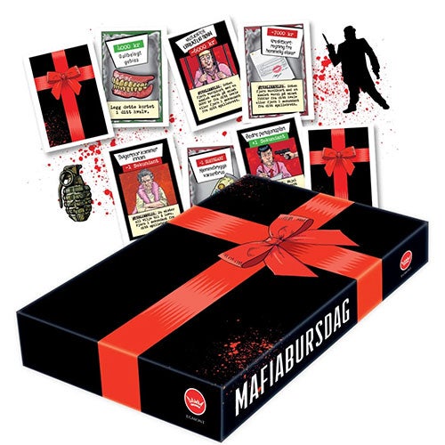 Brettspill nyhet 2023: Mafiabursdag av Dennis Vareide.